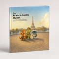 The France-tastic Quest realistic 3D hardcover book mockup