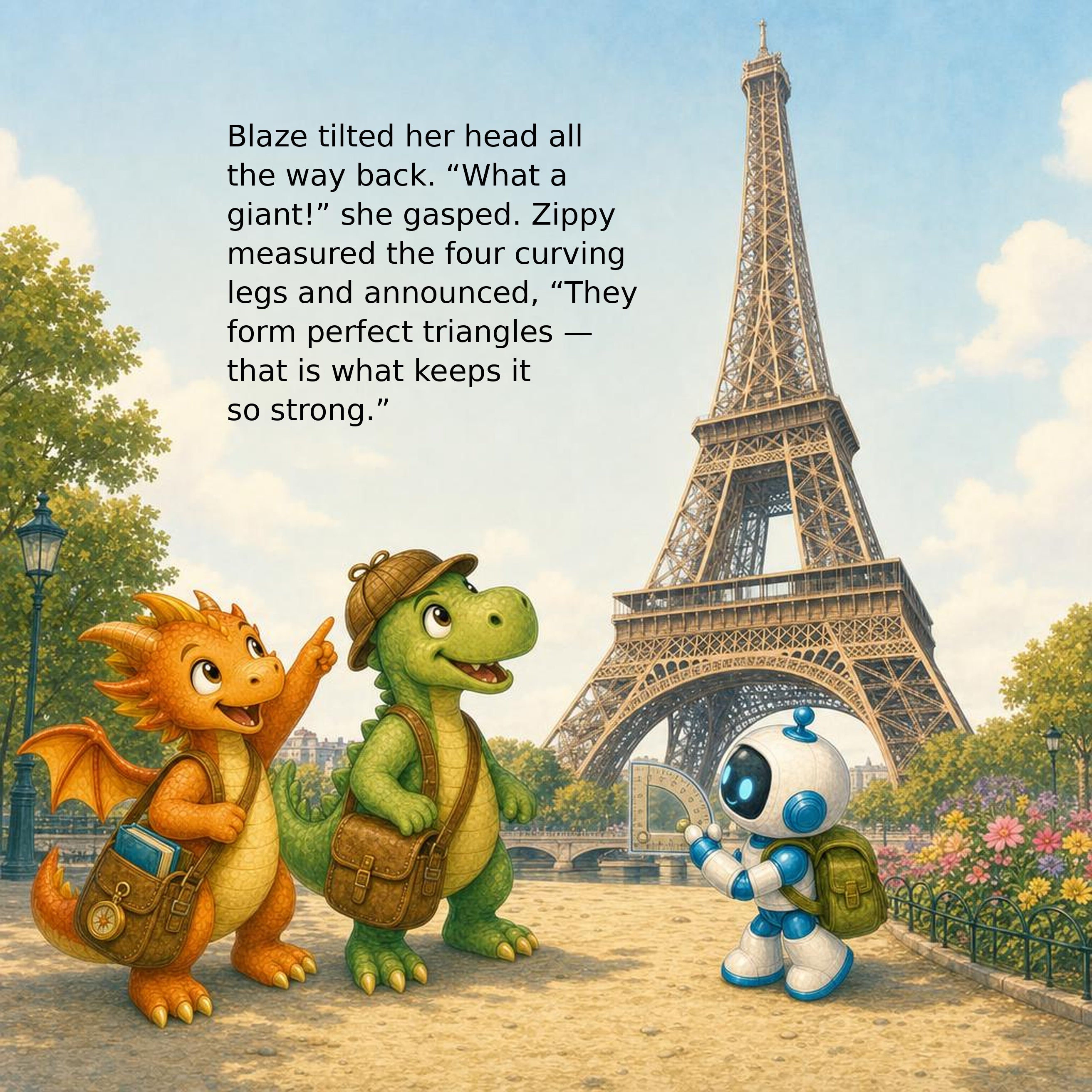The France-tastic Quest interior page — Eiffel Tower scene