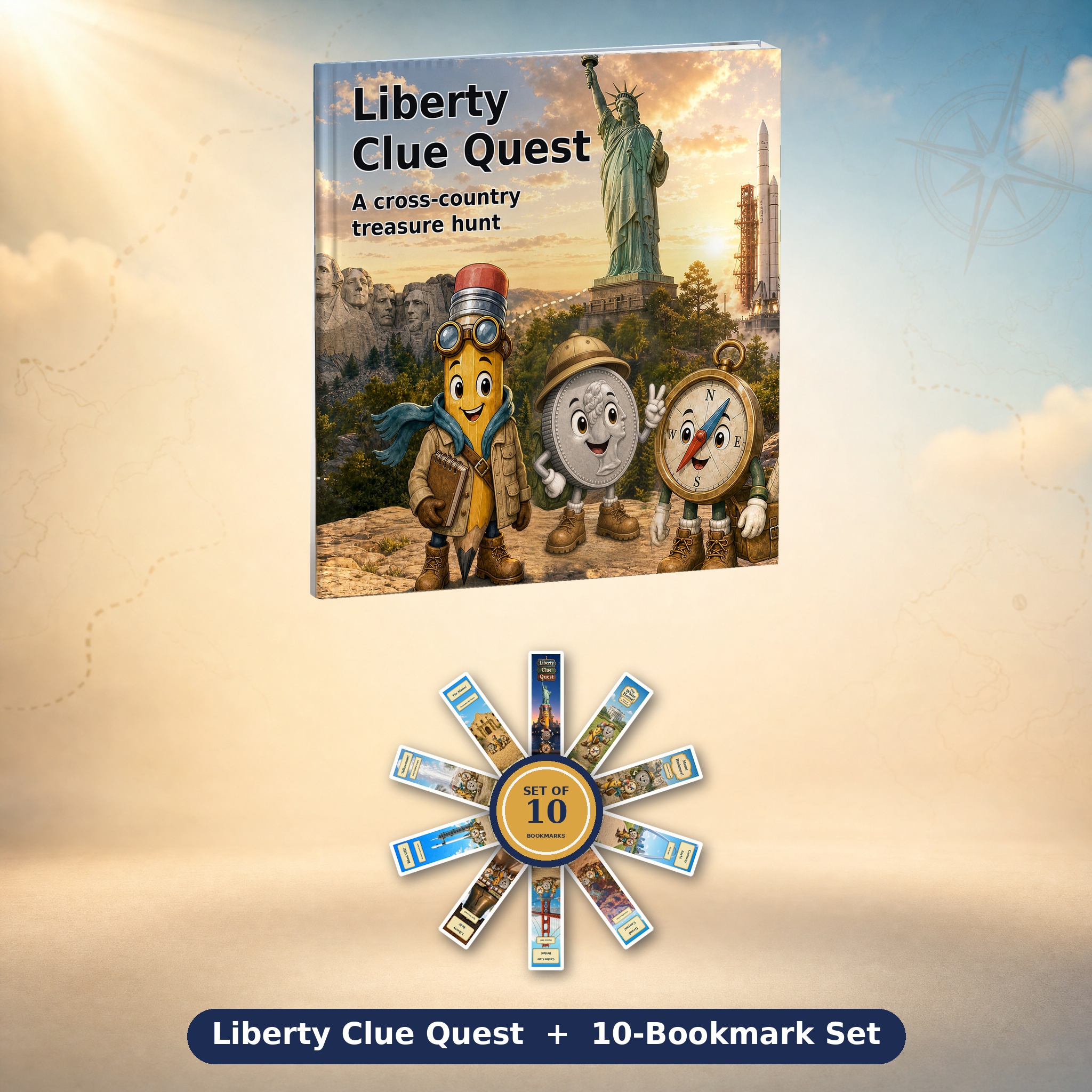 Liberty Clue Quest + 10 Bookmarks