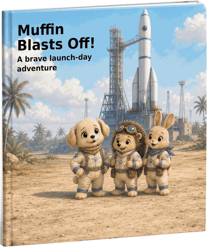 Muffin Blasts Off!